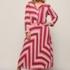 Lara Plisse Rok Licht Berry / Multi Maxi
