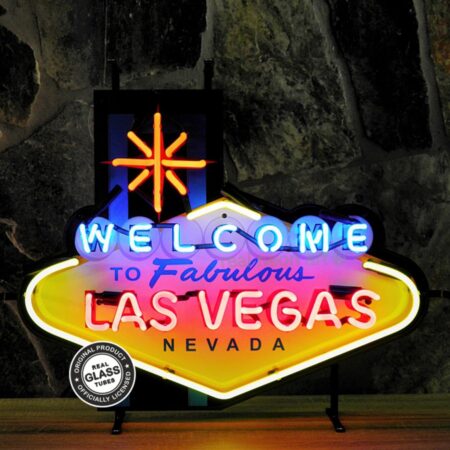 Las Vegas Nevada Neon Verlichting 74 x 58 cm - Rood