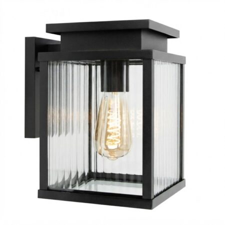 Leicester 2 Muurlamp Zwart