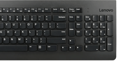 Lenovo 510 Wireless Combo Keyboard & Mouse -US English 103P- Black