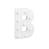 Letter B met licht hoogte 17 cm breedte 11 cm