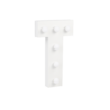 Letter T met licht hoogte 17 cm breedte 9
