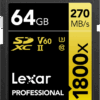 Lexar Professional SDXC 1800x GOLD 64GB 180MB/s