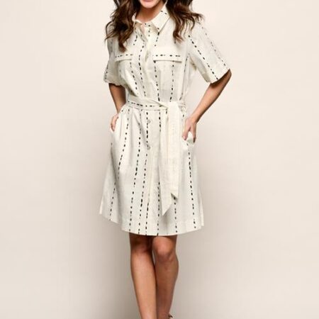 Lexie Print Tuniek Offwhite / Zwart