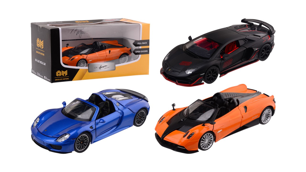 Licentie supercar schaal circa 1:24 | Johntoy