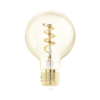 Lichtbron Amber spiraal E27 G60 145LM dimbaar