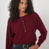 Lichtgewicht boiled cashmere henley trui