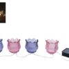 Lichtsnoer LED Tulp 4x solar paars/roze glas