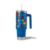 RVS thermosbeker (Blauw)
