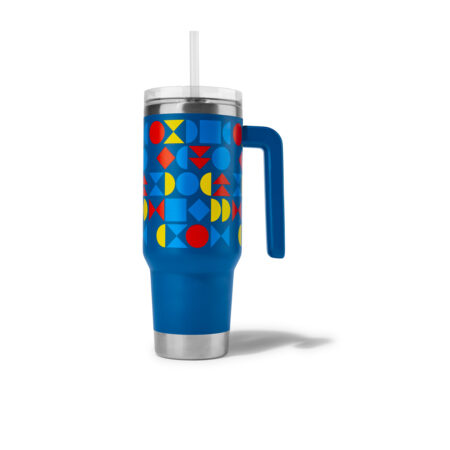 RVS thermosbeker (Blauw)