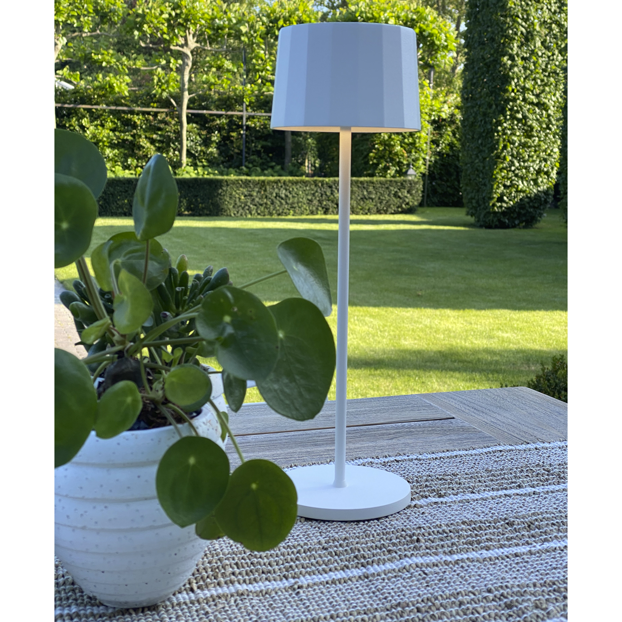 Lido Oplaadbare LED Tafellamp Wit