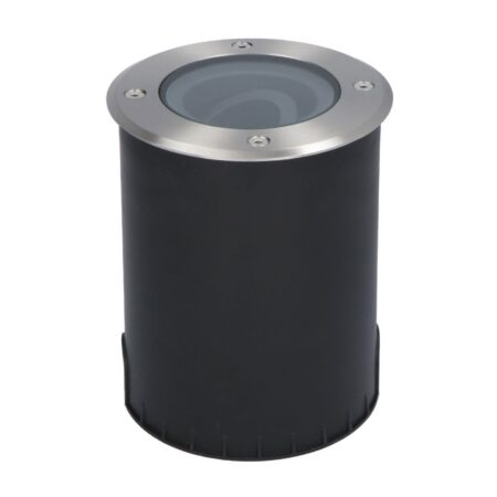 Lilly LED Grondspot - Dimbaar - Kantelbaar - GU10 fitting - Rond - IK10 - Tuinspot - Oprit - RVS - IP67 waterdicht | HOFTRONIC