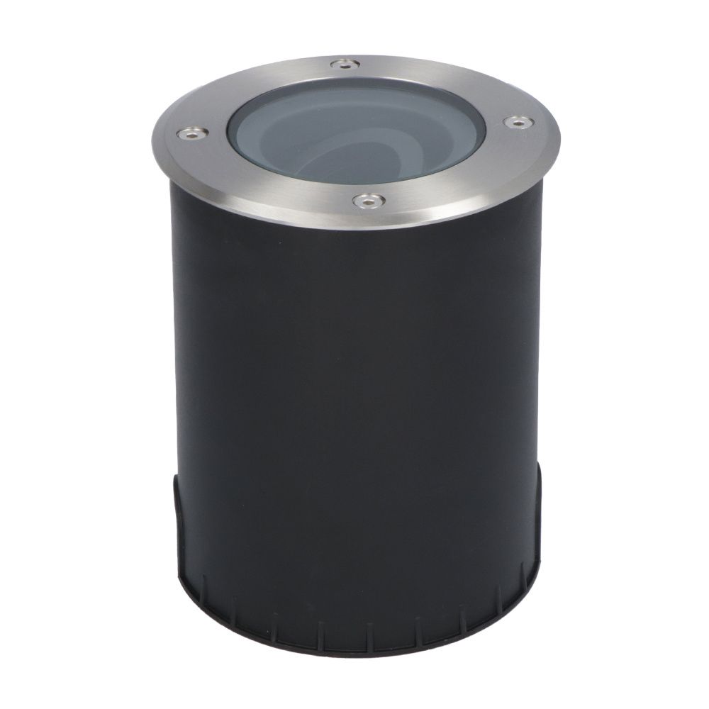 Lilly LED Grondspot - Dimbaar - Kantelbaar - GU10 fitting - Rond - IK10 - Tuinspot - Oprit - RVS - IP67 waterdicht | HOFTRONIC