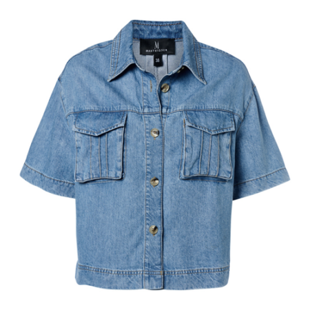 Lina Blouse Denim Blauw