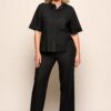 Liz Blouse Zwart Maxi