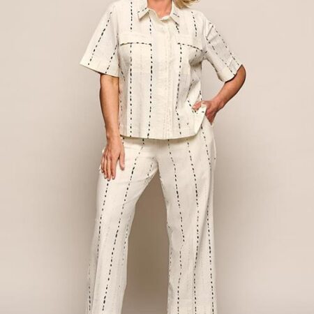 Liz Print Blouse Offwhite / Zwart Maxi