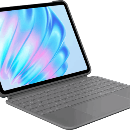 Logitech Combo Touch Apple iPad Air 11" (2026/2025/2024) Toetsenbord Hoes QWERTY Grijs
