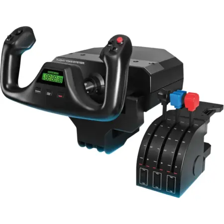 G Saitek Pro Flight yoke met throttle