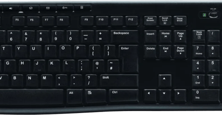Logitech K270 Draadloos Toetsenbord QWERTY + Logitech M240 Silent Draadloze Muis Zwart