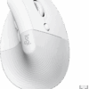 Logitech Lift Verticale Ergonomische Muis Wit