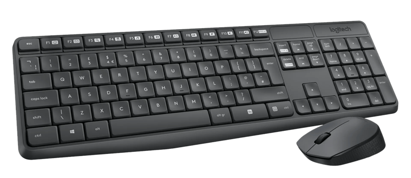 Logitech MK235 Draadloze Toetsenbord en Muis QWERTY