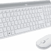 Logitech MK470 Slim Draadloos Toetsenbord en Muis Wit QWERTY