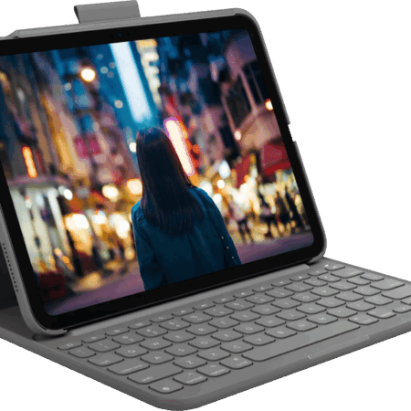Logitech Slim Folio Apple iPad (2025/2022) Toetsenbord Hoes QWERTY