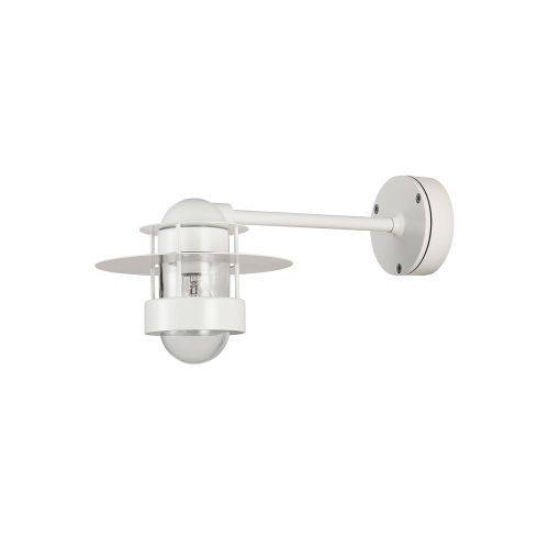 Albertslund Wall Long Wandlamp - Helder glas - Wit