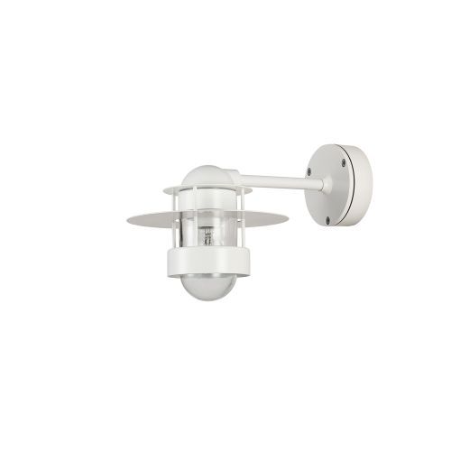 Albertslund Wall Short Wandlamp - Deels Mat glas - Wit