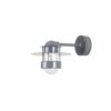 Albertslund Wall Short Wandlamp - Helder glas - Grijs