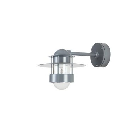 Albertslund Wall Short Wandlamp - Helder glas - Grijs