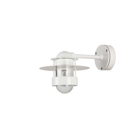 Albertslund Wall Short Wandlamp - Helder glas - Wit