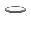 Circle Recessed 260 Plafondlamp - 3000K Opaal Dali - Zwart
