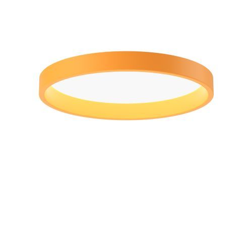 Circle Semi Recessed 260 Plafondlamp - 3000K Opaal Dali - Geel