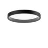 Circle Semi Recessed 260 Plafondlamp - 3000K Opaal Dali - Zwart