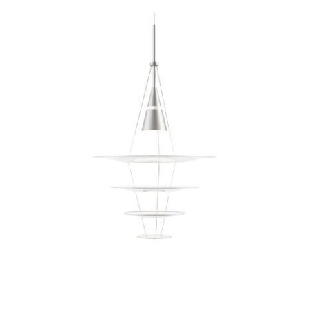 Enigma 425 Hanglamp - Wit/aluminium