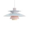 PH 5 Hanglamp - Pastel blauw en roze