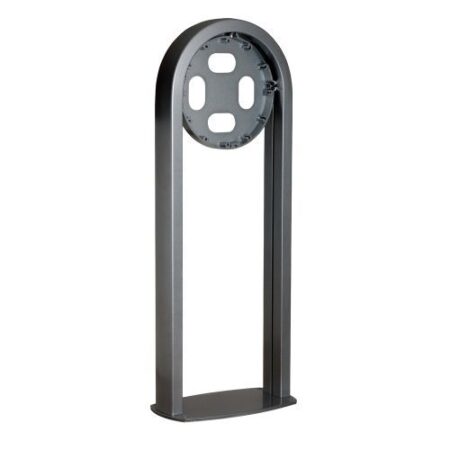 Skot Bollard - U-post met voetplaat - Donkergrijs