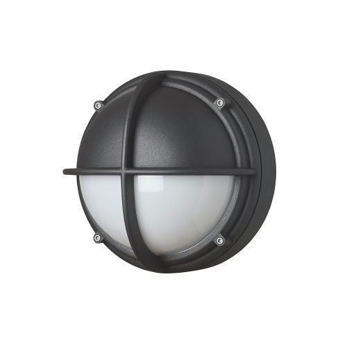 Skot Wandlamp - 3000K - Half afgeschermd - Opaal - Donkergrijs