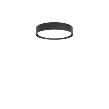 Slim Round 250 Semi-recessed Plafondlamp - 3000K 1089lm Dali - Opal - Zwart