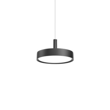 Slim Round 250 Suspended Hanglamp - 3000K 1092lm Dali - Opal - Zwart