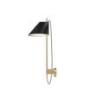 Yuh Wandlamp - 2700K - Zwart/messing