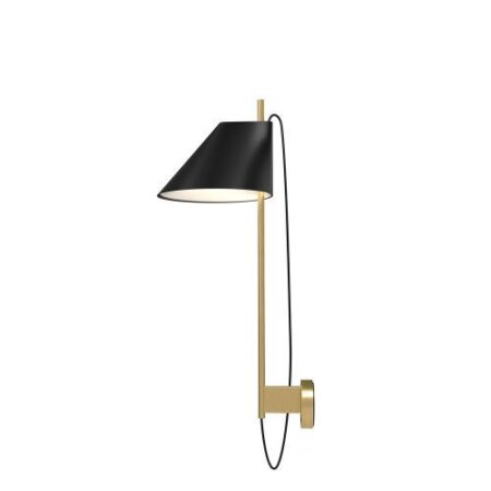 Yuh Wandlamp - 2700K - Zwart/messing