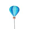Luchtballon steker metaal blauw 18x65cm | Anna's Collection