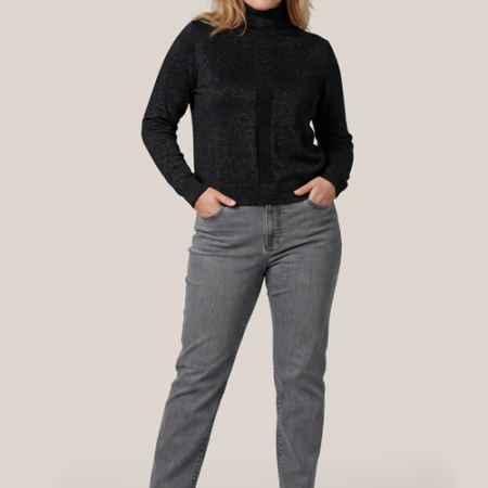 Lucille Lurex Coltrui Zwart Maxi