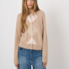 Luxe cardigan van biologisch cashmere met argyle-ruit