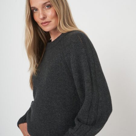 Luxe chunky knit pullover van italiaanse wol
