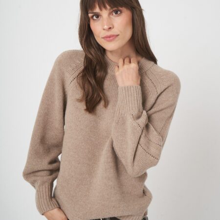 Luxe chunky knit pullover van italiaanse wol