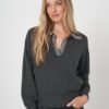 Luxe kasjmier damestrui met parelaccenten