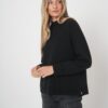 Luxe terry knit pullover met klassieke snit